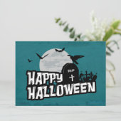 Happy Halloween Einladung (Stehend Vorderseite)