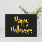 Happy Halloween Einladung (Stehend Vorderseite)
