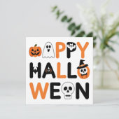 Happy halloween einladung (Stehend Vorderseite)