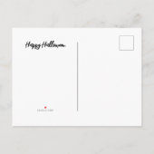 Happy Halloween Einladung Postkarte (Rückseite)