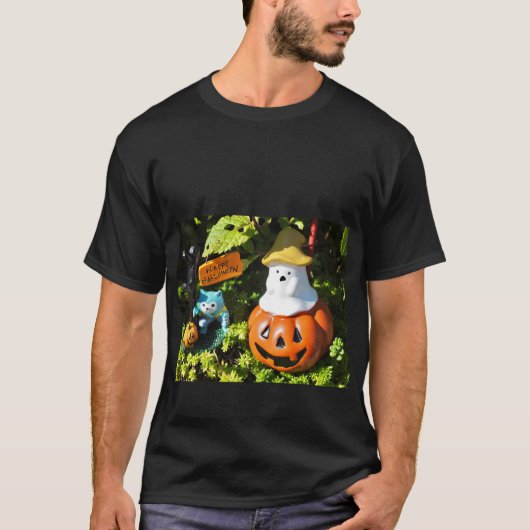Happy Halloween erschrecktes Halloween Spoofy Hall T-Shirt (Vorderseite)