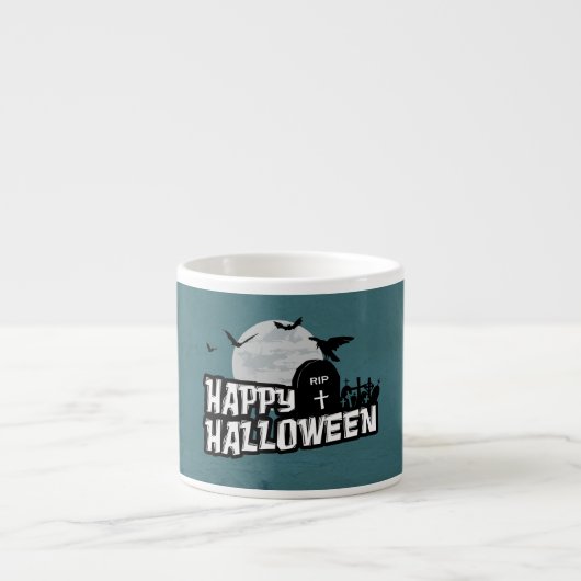 Happy Halloween Espressotasse (Vorderseite)