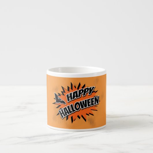 Happy Halloween Espressotasse (Vorderseite)