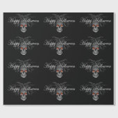Happy Halloween Evil Skull Geschenkpapier (Flach)