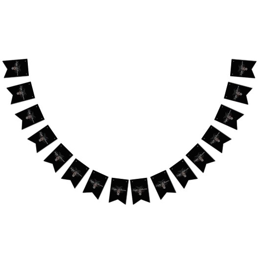 Happy Halloween Evil Skull Wimpelkette (Alle)