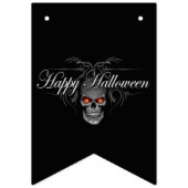 Happy Halloween Evil Skull Wimpelkette (Dritte Fahne)