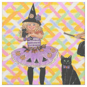 Happy Halloween Fabric Stoff (Nahaufnahme)