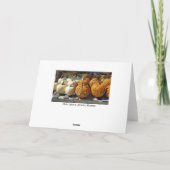 Happy Halloween Fall Pumpkin Display-Karte Karte (Rückseite)