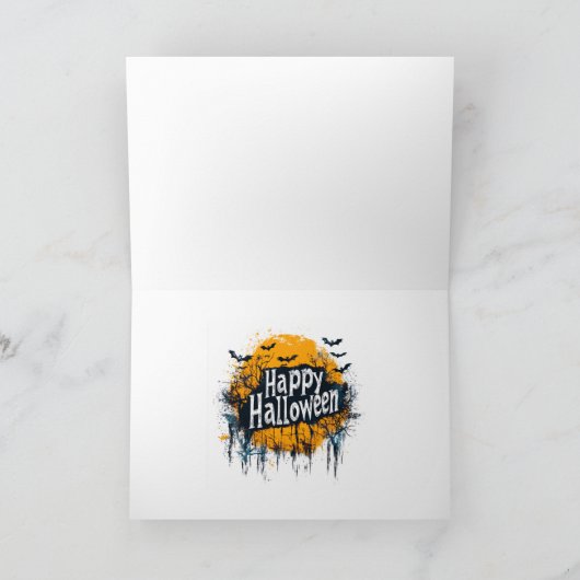 Happy Halloween Faltenkarte Feiertagskarte (Innenseite)