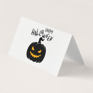 Happy Halloween Faltkarte Visitenkarten