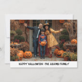 Happy halloween Familienfotokarte, halloween (Vorderseite)