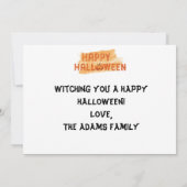 Happy halloween Familienfotokarte, halloween (Rückseite)
