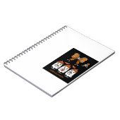 Happy Halloween – fantômes café mignons Notizblock (Linke Seite)