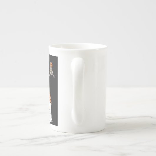 Happy Halloween – fantômes café mignons Porzellantasse (Rückseite)