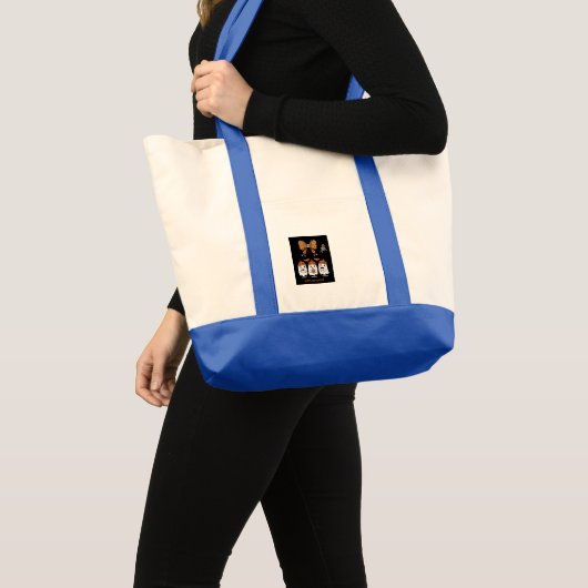 Happy Halloween – fantômes café mignons Tragetasche (Vorderseite (Produkt))