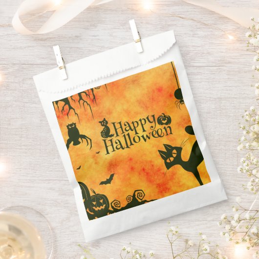 Happy Halloween Favor Bags Geschenktütchen (Ausgeschnitten)
