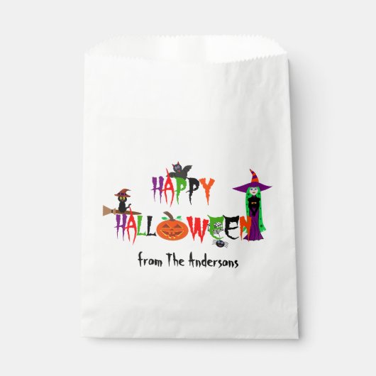 Happy Halloween Favor Bags Geschenktütchen (Vorderseite)