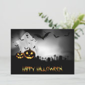 Happy Halloween Feiertagskarte (Stehend Vorderseite)