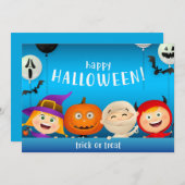 Happy Halloween Feiertagskarte (Vorne/Hinten)