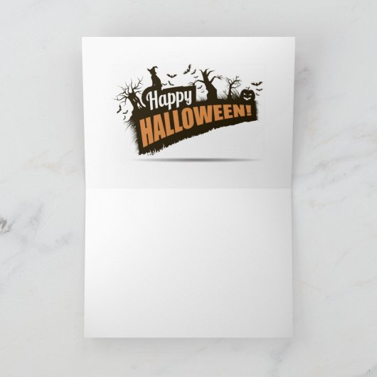 Happy Halloween Feiertagskarte (Innenseite)