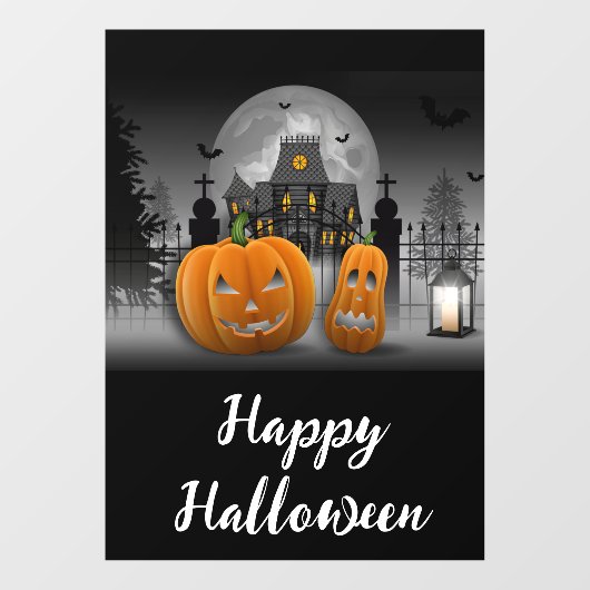 Happy Halloween Fensteraufkleber (Blatt)
