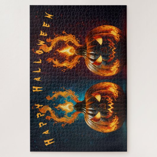 Happy Halloween Fiery Puzzle (Vertikal)