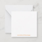 Happy Halloween Flat Note Card Mitteilungskarte (Rückseite)