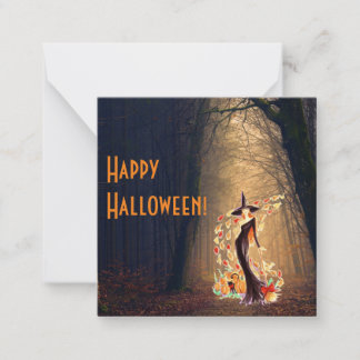 Happy Halloween Flat Note Card Mitteilungskarte