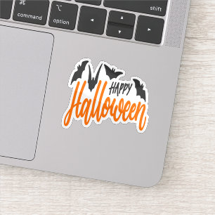 Happy-halloween-Fledermausaufkleber Aufkleber
