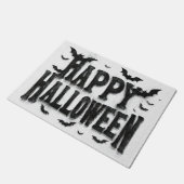 Happy Halloween - Fledermäuse Fußmatte (Schrägansicht)