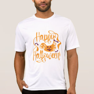 Happy Halloween Fledermäuse Kürbislaterne T - Shir T-Shirt