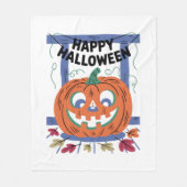 Happy Halloween Fleece Blanket (Vorderseite)