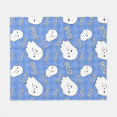 Happy Halloween Fleecedecke (Vorderseite (Horizontal))