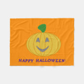 Happy Halloween Fleecedecke (Vorderseite (Horizontal))