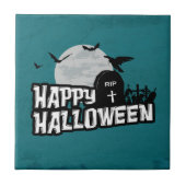 Happy Halloween Fliese (Vorderseite)