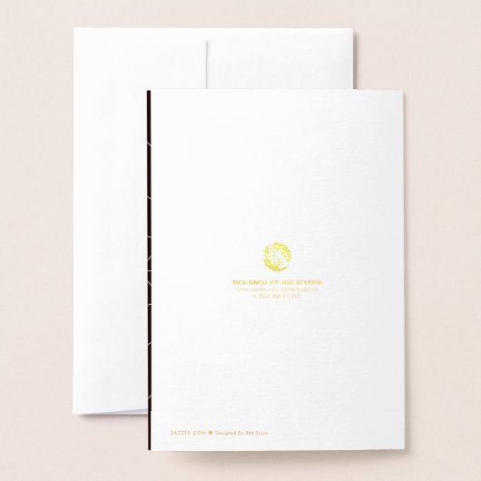 Happy Halloween Foil Card Folienkarte (Rückseite mit Umschlag)