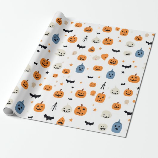 Happy Halloween for babyes white Geschenkpapier (Ungerollt)