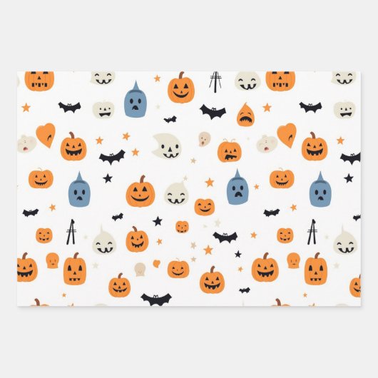 Happy Halloween for babyes white Geschenkpapier Set (Vorderseite 3)