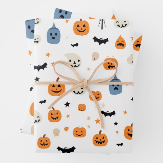 Happy Halloween for babyes white Geschenkpapier Set (Beispiel)