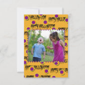 Happy Halloween Foto Card (Vorderseite)