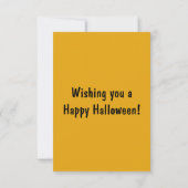 Happy Halloween Foto Card (Rückseite)