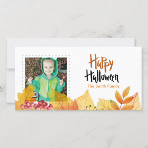 Happy Halloween Foto Card Feiertagskarte
