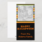 Happy Halloween Foto Card Feiertagskarte (Vorne/Hinten)