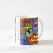 Happy halloween Foto Collage mit Monogramm Kaffeetasse (VorderseiteRechts)