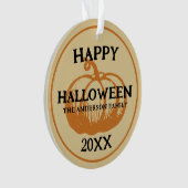 Happy-halloween-Foto Ornament (Vorderseite)