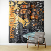 Happy Halloween Foto Stand Backdrop Wandteppich (Beispiel)