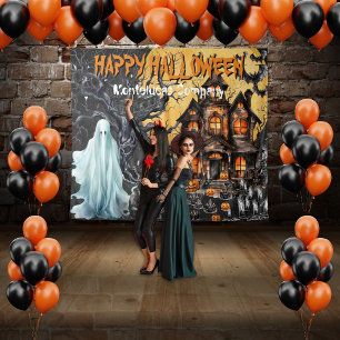 Happy Halloween Foto Stand Backdrop Wandteppich