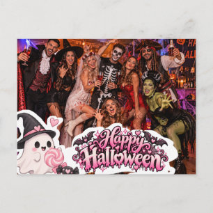 Happy Halloween Fotopostkarte – Halloweenparty Postkarte