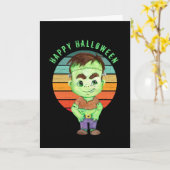 Happy Halloween - frankenstein Card Karte (Gelbe Blume)