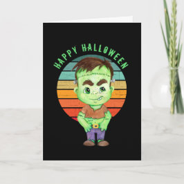 Happy Halloween - frankenstein Card Karte